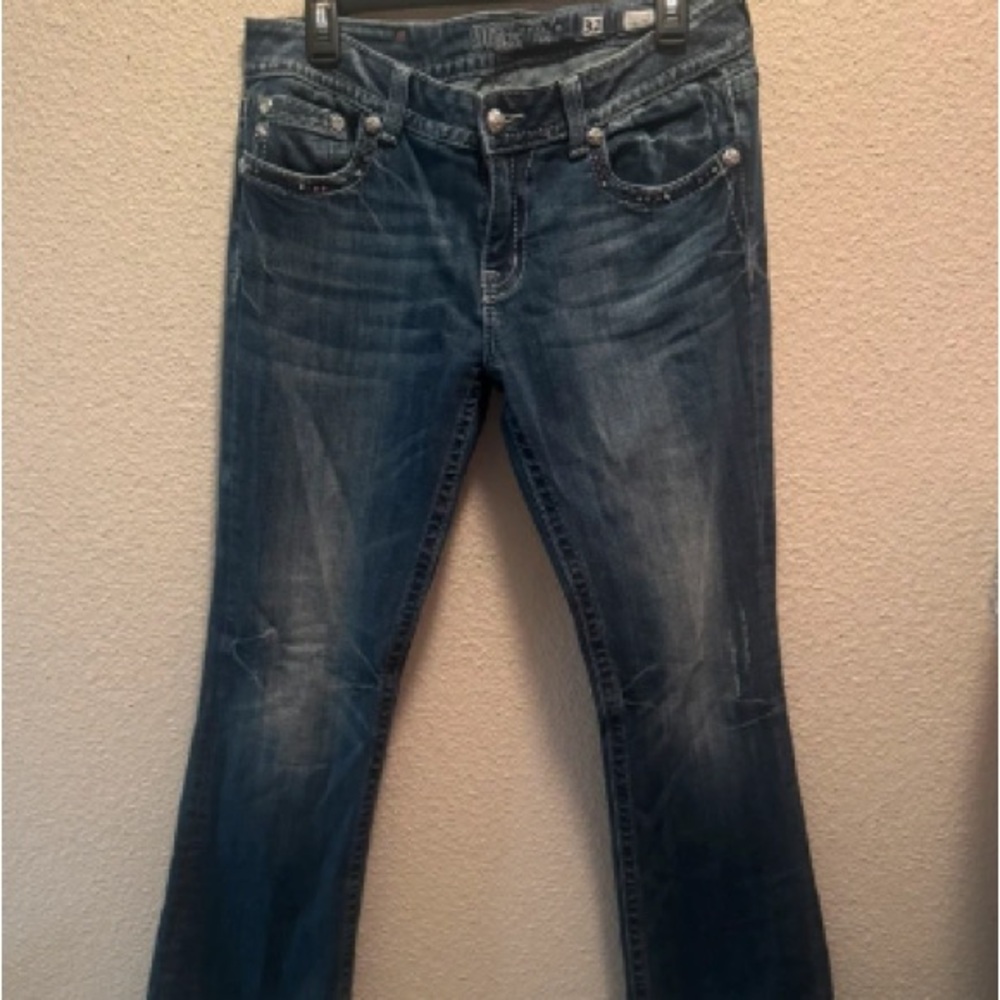 Women’s Dark Blue Washed Denim Jeans